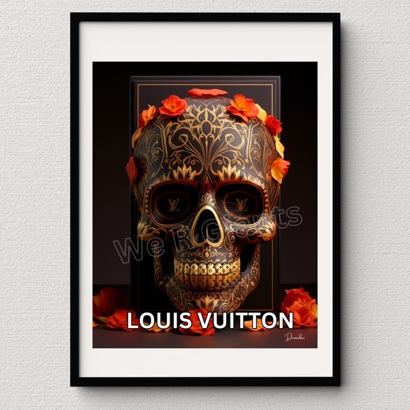 Louis Vuitton Art Day of the Dead Wall Decor 11x14 Print- By the Artist Denardai - Picture 1 of 2